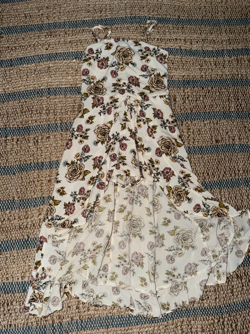 Art Class floral high-low romper size 7/8